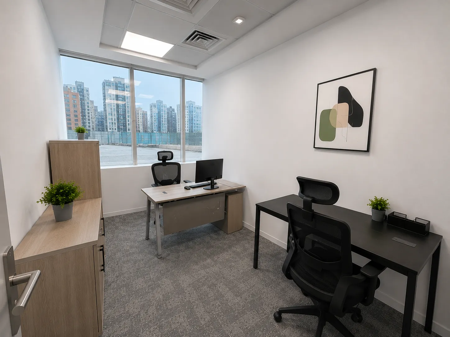 Office 12 · Spacious Furnished Office with View | 300 Sq. Ft.